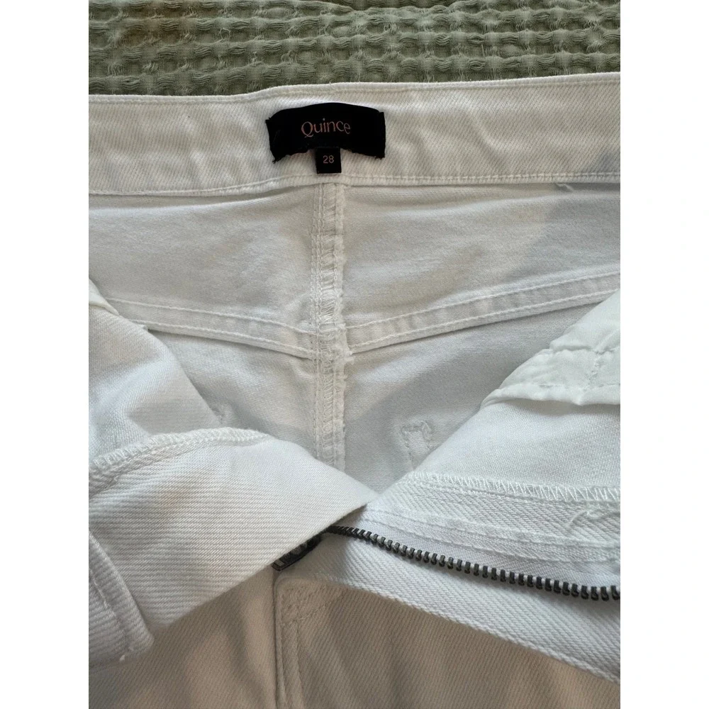 Quince white denim
